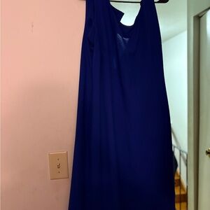 dressbarn One-Shoulder Royal Blue Dress